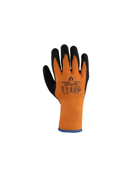 Утепленные акриловые перчатки Jeta Safety с латексным покрытием, размер 9/L JLW-301-L