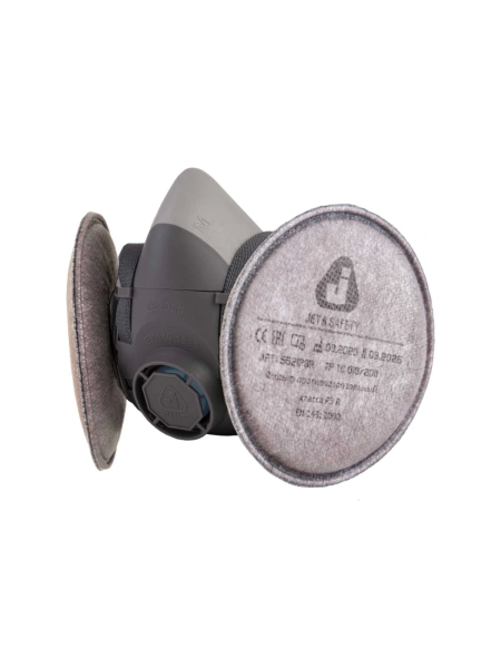 Фильтр противоаэрозольный (противопылевой) Jeta Safety от запахов и пыли, HEPA (2 шт.) с угольным слоем класса P3R D 5536-P3RD-PRO