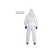 Комбинезон химзащиты Jeta Safety с дышащей вставкой на спине, плотн.65г/м², разм.XL/52-54 JPC-65-XL