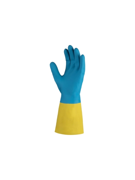Химостойкие перчатки Jeta Safety 80/50, латекс/неопрен, с хлопковым напылением, 0.7 мм, р. 8/m JNE711-08-M