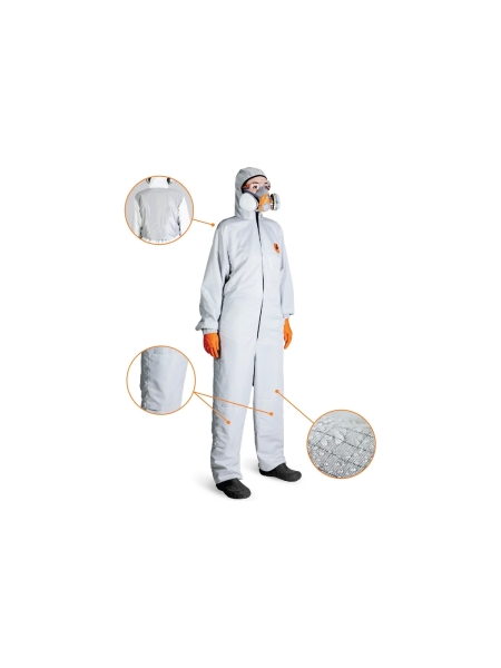 Малярный многоразовый антистатический комбинезон Jeta Safety CARBO-Master с пропиткой Teflon, р.XXL/54-56 JPC175-XXL
