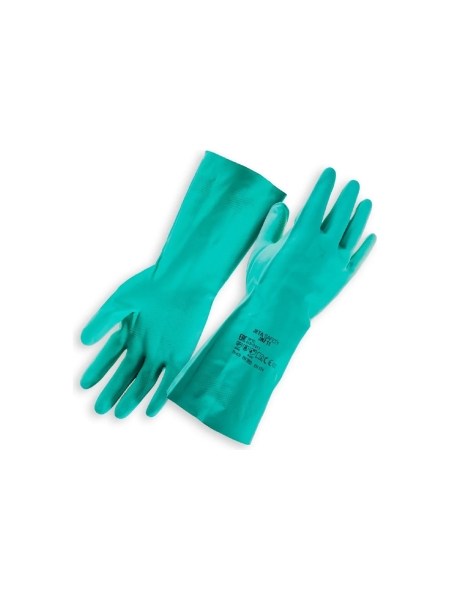 Химические нитриловые перчатки Jeta SafetyJN711 размер XXL/11 (80/50), зеленые JN711-XXL