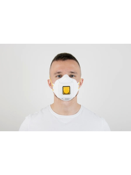 Респиратор Jeta Safety FFP1 с клапаном в инд. упаковке, трехпанельный, JM-9312