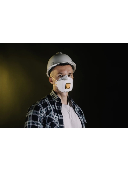 Респиратор Jeta Safety FFP1 с клапаном в инд. упаковке, трехпанельный, JM-9312