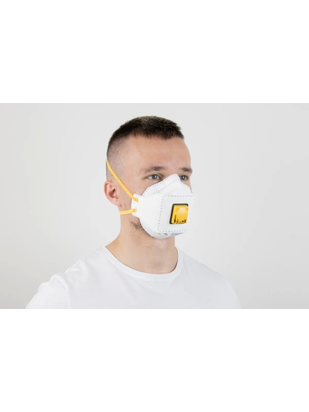 Респиратор Jeta Safety FFP1 с клапаном в инд. упаковке, трехпанельный, JM-9312