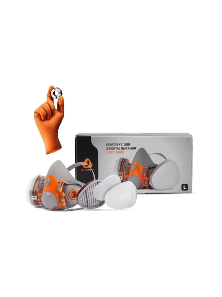 Комплект для защиты дыхания Jeta Safety, полумаска из силикона, размер S, J-SET6500-S