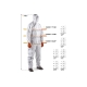 Малярный многоразовый костюм (куртка + брюки) Jeta Safety плот.55 г/м², разм.XXXL/56-58 JPC76b-XXXL