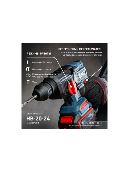 Перфоратор КВТ HB-20-24 серия ПРОФИ 102589