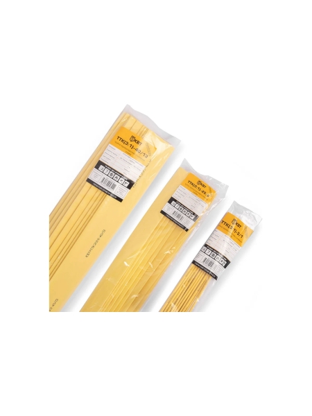 Трубка термоусадочная клеевая КВТ ТТК(3:1)-25/8 желтая 10 шт. по 1м 102417