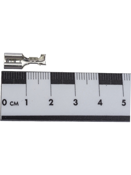 Плоский неизолированный луженый разъем КВТ РП-М(л) 2,5 - (6,3) 89246