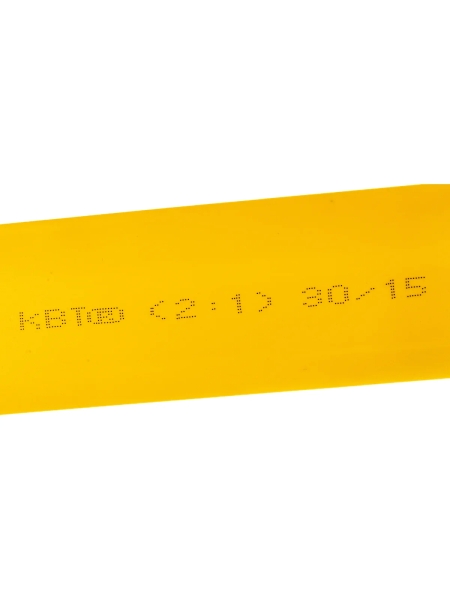 Трубка ТНТ КВТ 30 на 15 желтая нарезка 1 м 82995