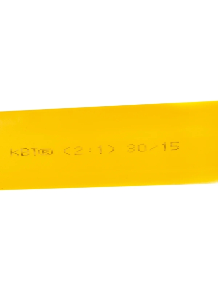 Трубка ТНТ КВТ 30 на 15 желтая нарезка 1 м 82995