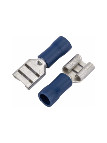 Кабельный плоский изолированный разъем "мама" РПИ-М 2.5-(6.3) КВТ 49617