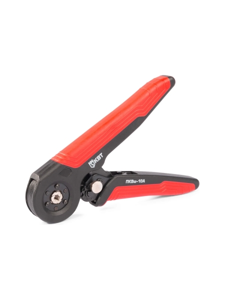 Пресс-клещи КВТ ПКВш-10А серия ПРОФИ (кримпер) для опрессовки втулочных наконечников 101398