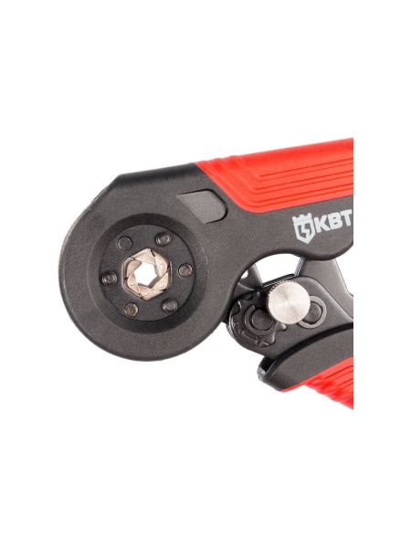 Пресс-клещи КВТ ПКВш-10А серия ПРОФИ (кримпер) для опрессовки втулочных наконечников 101398