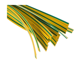 Трубка КВТ ТНТнг-10/5 желто-зеленая нарезка 1м 72435