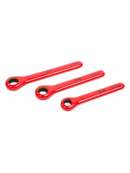 Набор диэлектрических накидных трещоточных ключей КВТ НИИ-29 серия ЭКСПЕРТ 92331