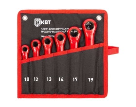 Набор диэлектрических накидных трещоточных ключей КВТ НИИ-29 серия ЭКСПЕРТ 92331