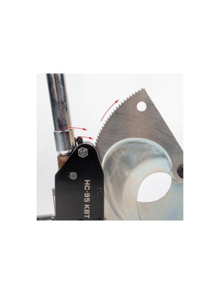 Секторные ножницы КВТ НС-90, с телескопическими рукоятками для резки бронированных кабелей серия "Мастер" 84392