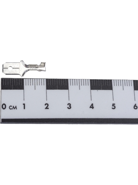 Плоский неизолированный луженый разъем КВТ РП-П(л) 2,5 - (6,3) 89247