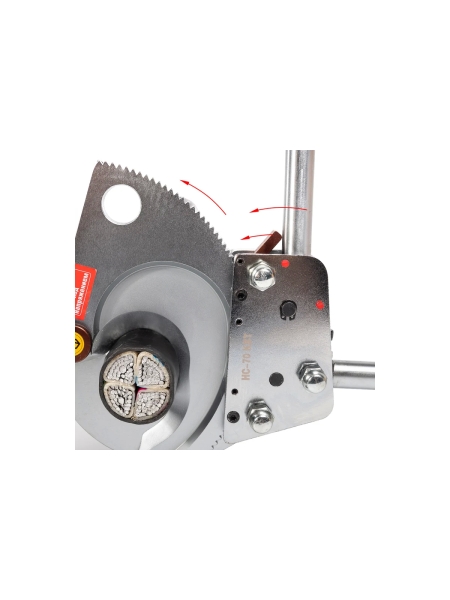 Секторные ножницы КВТ НС-70 с телескопическими рукоятками для резки бронированных кабелей 53053