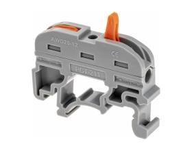 Проходная клемма КВТ СМК 222-2411 на DIN-рейку 87640