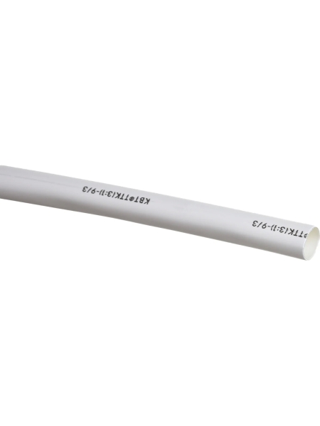 Термоусадочная клеевая трубка КВТ, ТТК 3:1-9/3 белая 67240