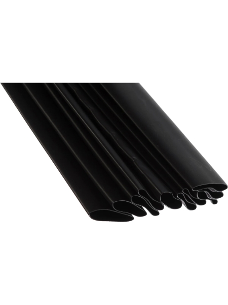 Термоусадочная клеевая трубка КВТ, ТТК 2:1-25/12.5 черная 74305
