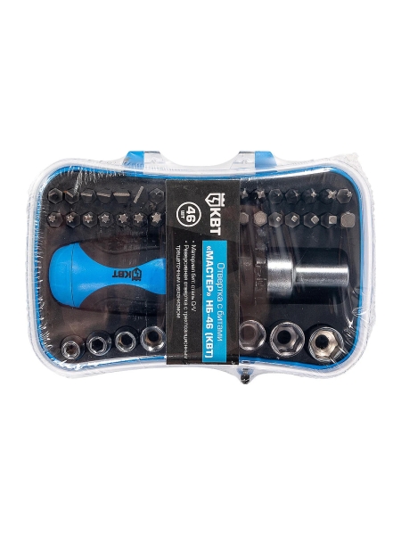 Набор отвертка с битами КВТ Мастер НБ-46 78709