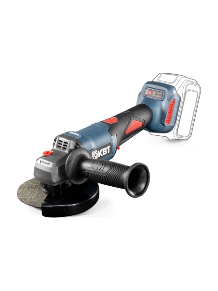 Угловая шлифовальная машина КВТ ПРОФИ GB-20-125R без АКБ и ЗУ с поворотной рабочей головой 104541