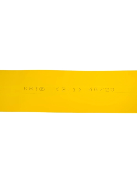 Трубка ТНТ КВТ 40 на 20 желтая нарезка 1 м 82999