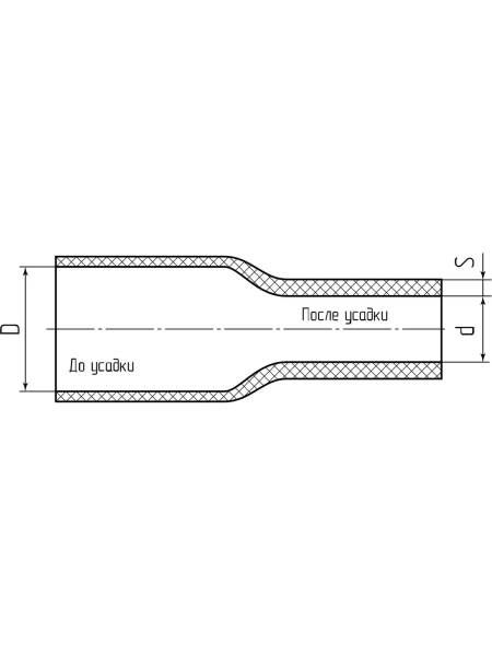 Трубка КВТ ТТ-175-2,4/1,2 75440