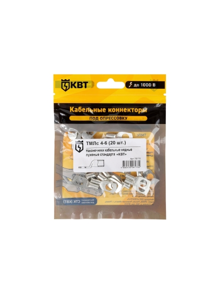 Наконечник КВТ ТМЛс 4 6 20 штук 78770