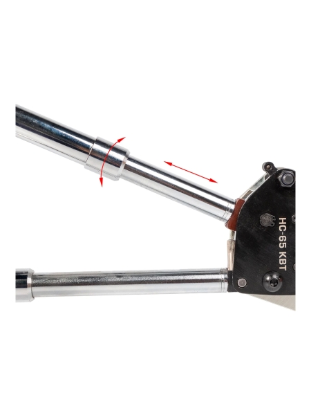 Секторные ножницы КВТ НС-70м, с телескопическими рукоятками для резки бронированных кабелей серия "Мастер" 84391