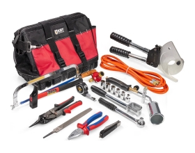 Набор инструментов для монтажа муфт КВТ НИМ-2 «Бумага + Винил» в сумке 10 предметов 101924