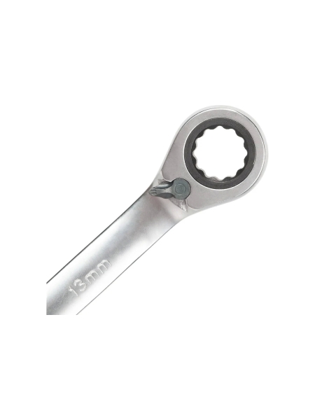 Набор гаечных комбинированных трещоточных ключей с переключателем реверса КВТ НТКП-6 серия PROFESSIONAL 8-17 мм 91952