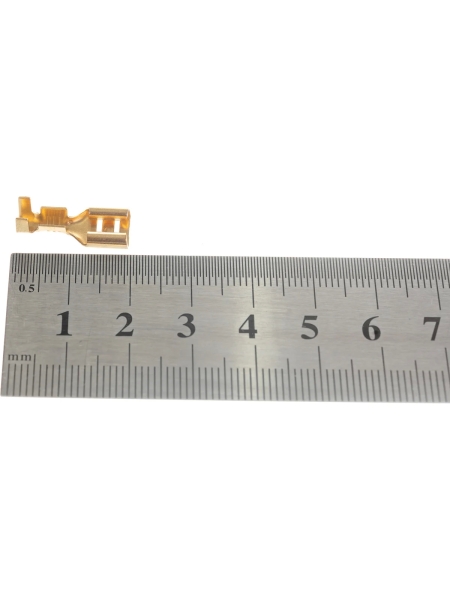 Плоский неизолированный разъем КВТ РП-М 2,5-6,3 100 шт 59139