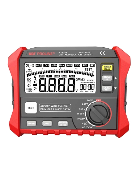 Цифровой мегаомметр КВТ KT 5205 PROLINE 89639