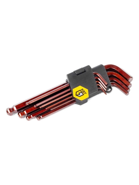 Набор шестигранных ключей с шаром КВТ КШ-9s 82177