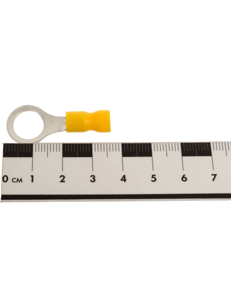 Наконечник кабельный КВТ кольцевой изолированный НКИ 6.0-10 серия EasyFix (100шт/уп) 90899