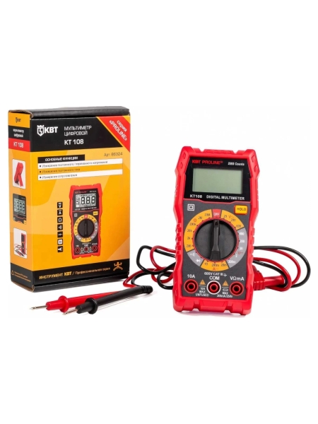 Цифровой мультиметр КВТ KT 108 PROLINE 86324