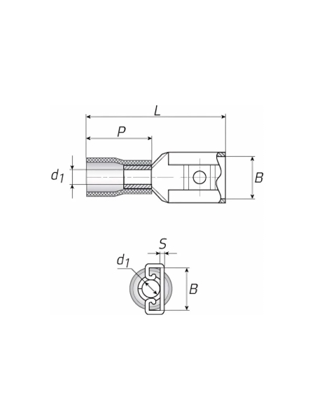 Плоский разъем КВТ РПИ-М 1,5-4,8 47463
