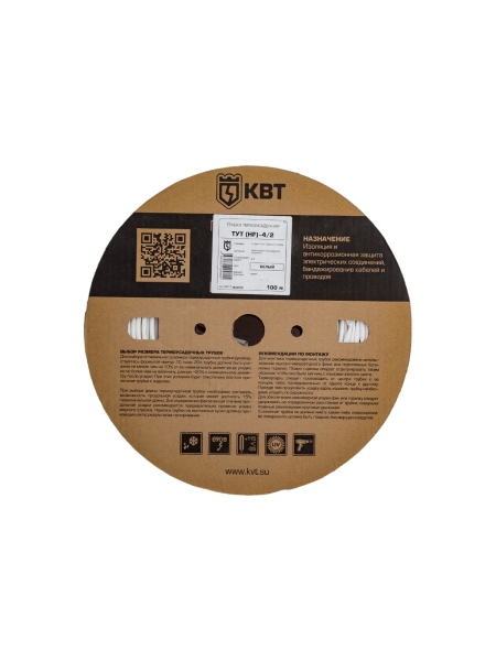 Трубка ТУТ HF КВТ 4 на 2 белая 82912