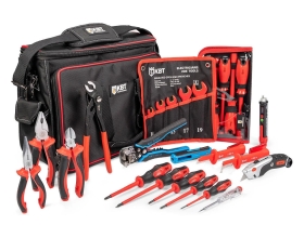 Набор инструментов электрика КВТ НИЭ-12 в сумке 18 предметов 89264