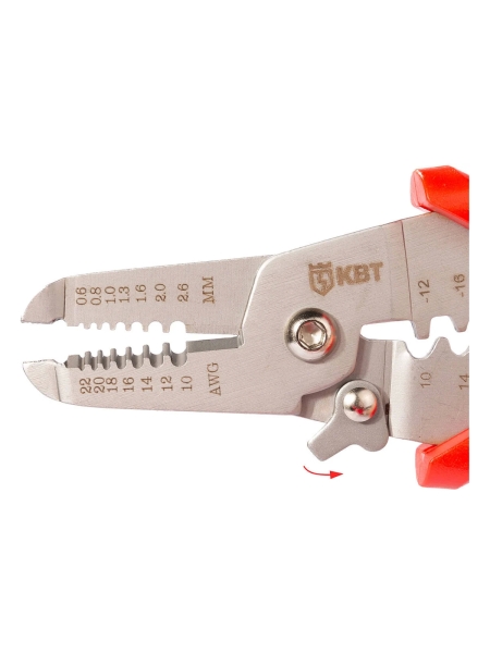 Инструмент для снятия изоляции КВТ серия ПРОФИ WSS-01 102398