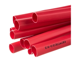 Термоусадочная клеевая трубка КВТ, ТТК-9/3 красная 67234