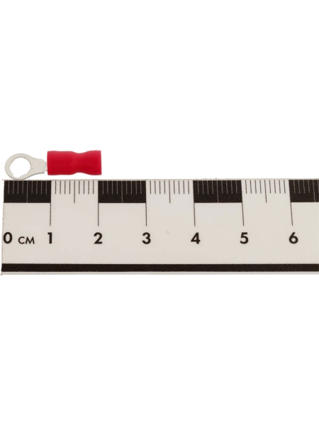 Наконечник кабельный КВТ кольцевой изолированный НКИ 1.5-4 (100шт/уп) серия EasyFix 90888