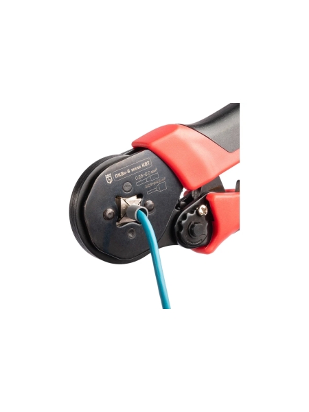 Универсальные пресс-клещи для опрессовки втулочных наконечников КВТ ПКВк-6 мини серия ПРОФИ 89787