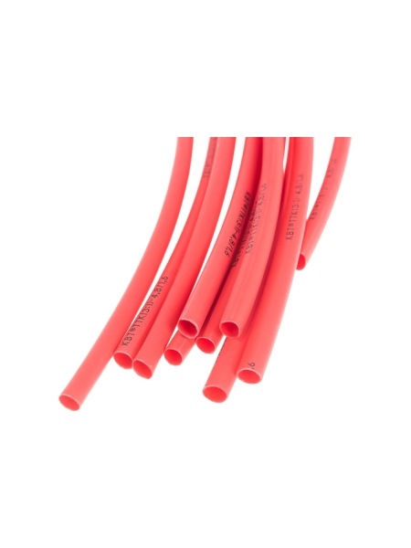 Термоусадочная клеевая трубка КВТ, ТТК 3:1-4.8/1.6 красная 67232