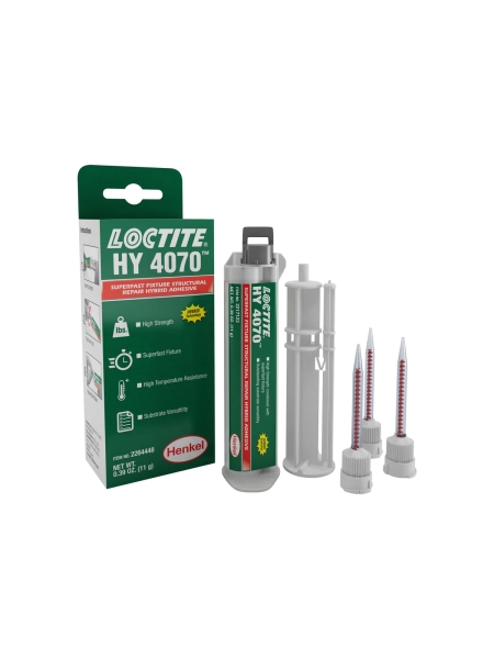 Сверхбыстрый структурный клей (дозатор и пистолет в комплекте) Loctite 4070 HY CR прозрачный, 11г 2237457